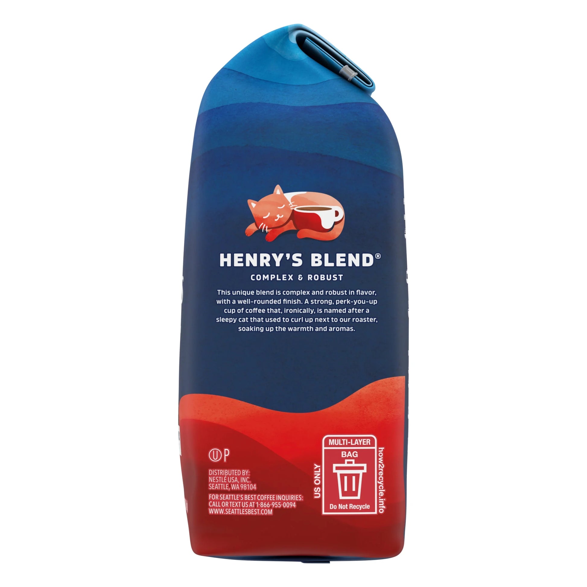Henry'S Blend, Dark Roast Ground Coffee for Cold Brew or Hot Coffee 12 Oz