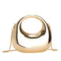 Z. Women'S Chain Crossbody Bag Small Purse Acrylic Metallic Luster Half Moon Party Banquet Women'S Bag Luxury Handbag