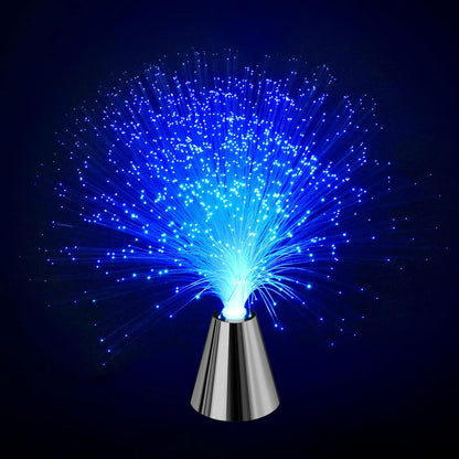 Sensory Fiber Optic Lamp - Fiber Optic Lights with Cone Base ，LED Color Changing Calming Mood Night Light (2 Pack)