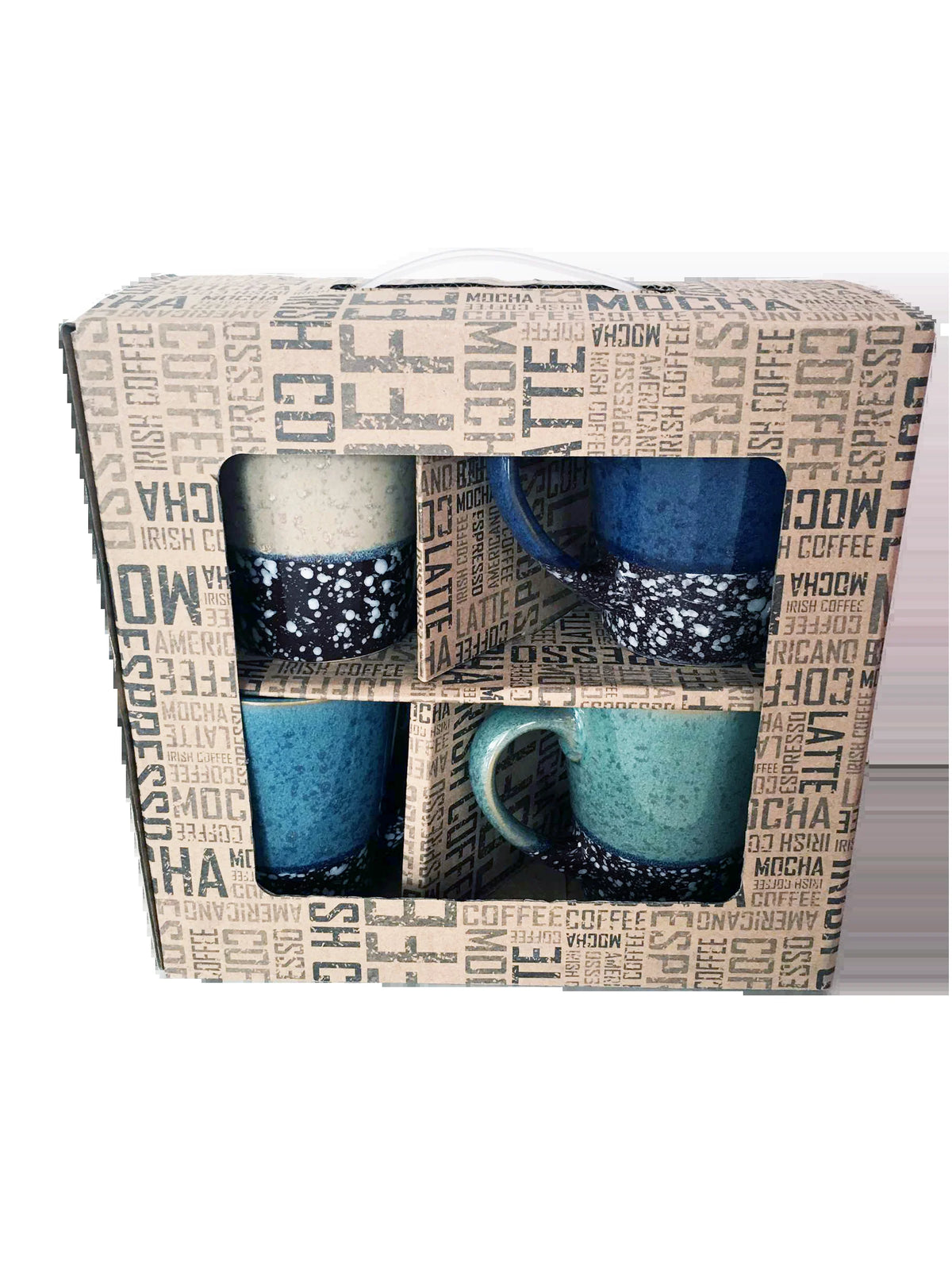 4 Piece Coffee Mug Set