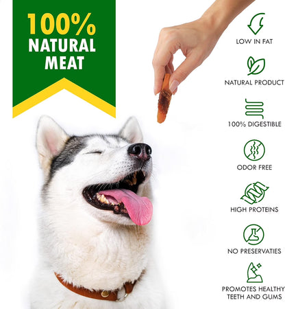 Dog Treats Sweet Potato Wrapped with Chicken 10.6 Oz & Pet Natural Chew - Grain Free Dried Snacks in Bulk - Best Twists for Training Small & Large Dogs