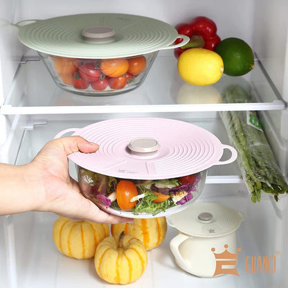 Silicone Lids for Bowl 8 Pack, Microwave Splatter Cover with 6 Sizes Reusable Heat Resistant Lids Fits Cups, Bowls, Plates, Pots, Pans, Skillets, Stove Top, Oven, Fridge Dishwasher Safe
