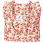 Corduroy Tote Bag with Inner Pocket, Large Canvas Shoulder Bag for Women and Girls
