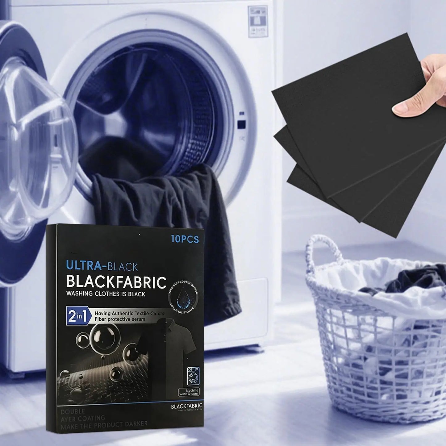Fabric Dye Restore Color Long-Lasting Laundry Supplies 10 Pieces Fabric Paint Dark Tablets for Cotton Linen Wool T-Shirts Shoes