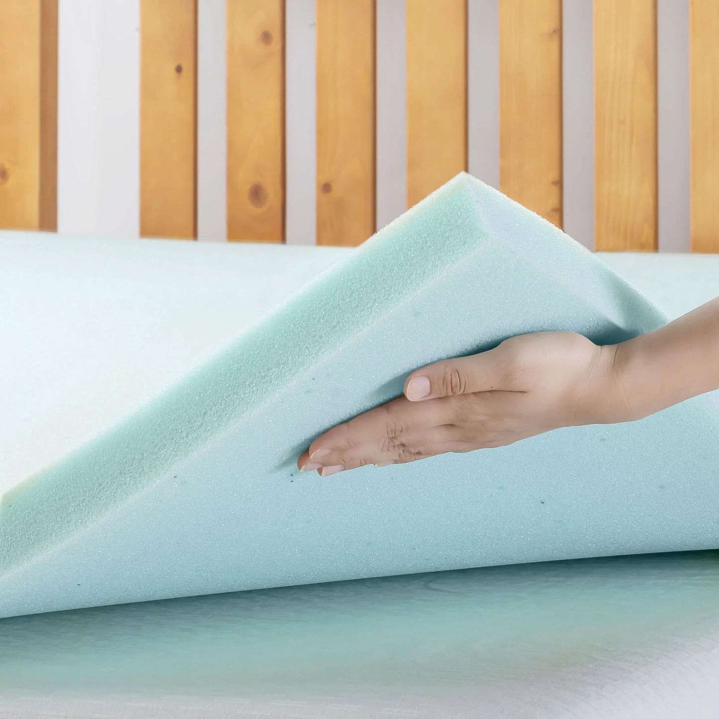 1.5" Cooling Gel Ventilated Memory Foam Mattress Topper, Twin-Xl