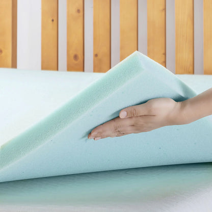 1.5" Cooling Gel Ventilated Memory Foam Mattress Topper, Twin-Xl