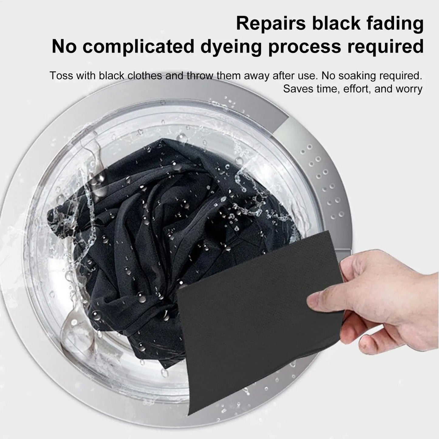 Fabric Dye Restore Color Long-Lasting Laundry Supplies 10 Pieces Fabric Paint Dark Tablets for Cotton Linen Wool T-Shirts Shoes