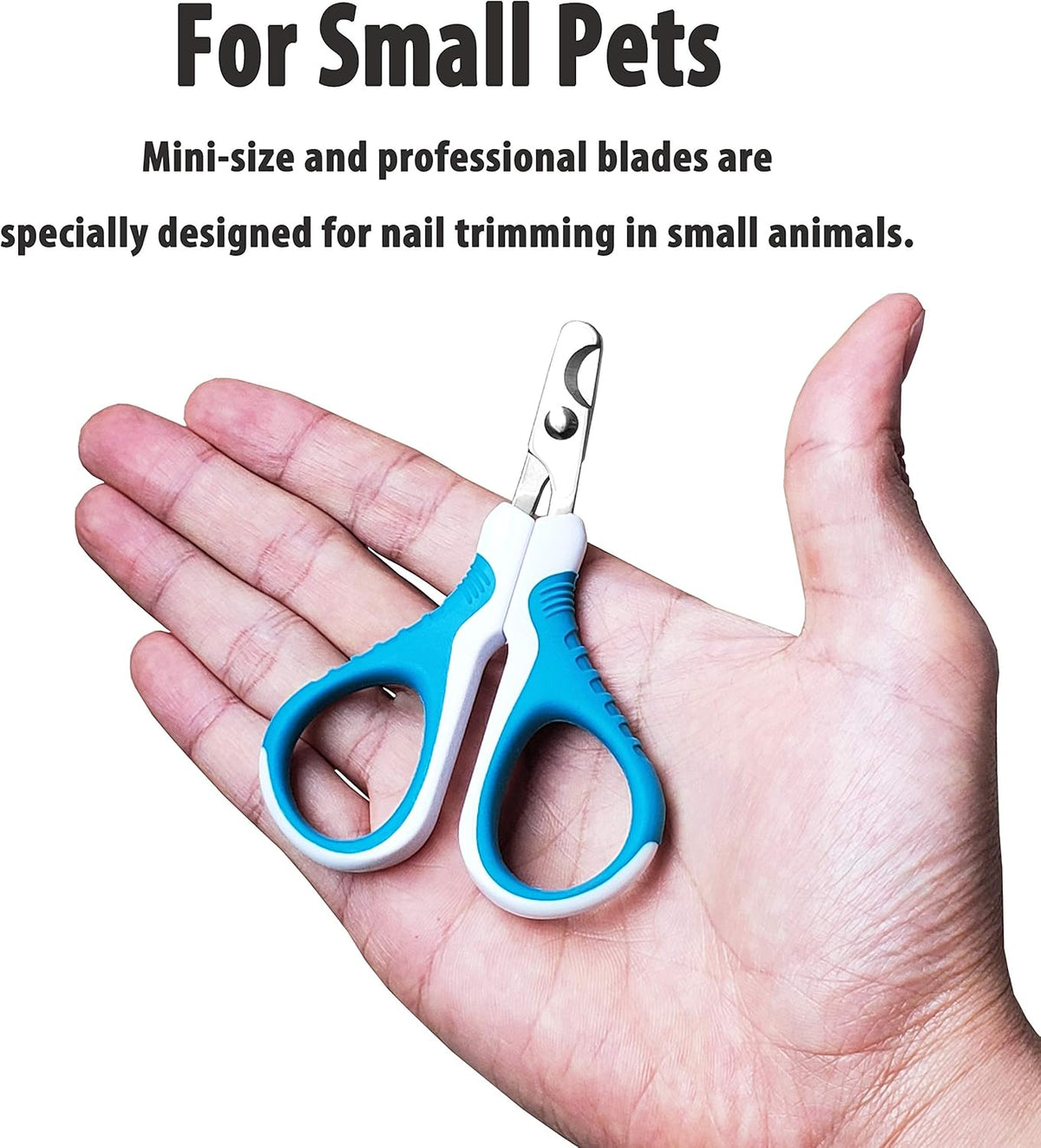 Professional Pet Nail Clippers and Trimmer - Best for Cats, Small Dogs and Any Small Pets. Sharp Angled Blade Pet Nail Trimmer Scissors.