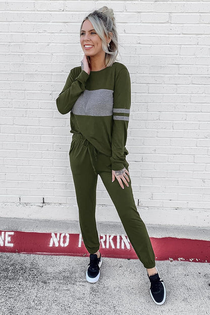 Womens 2 Piece Sets 2026 Long Sleeve Tops High Waisted Sweatpants Lounge Set Fall Fashion Travel Outfits